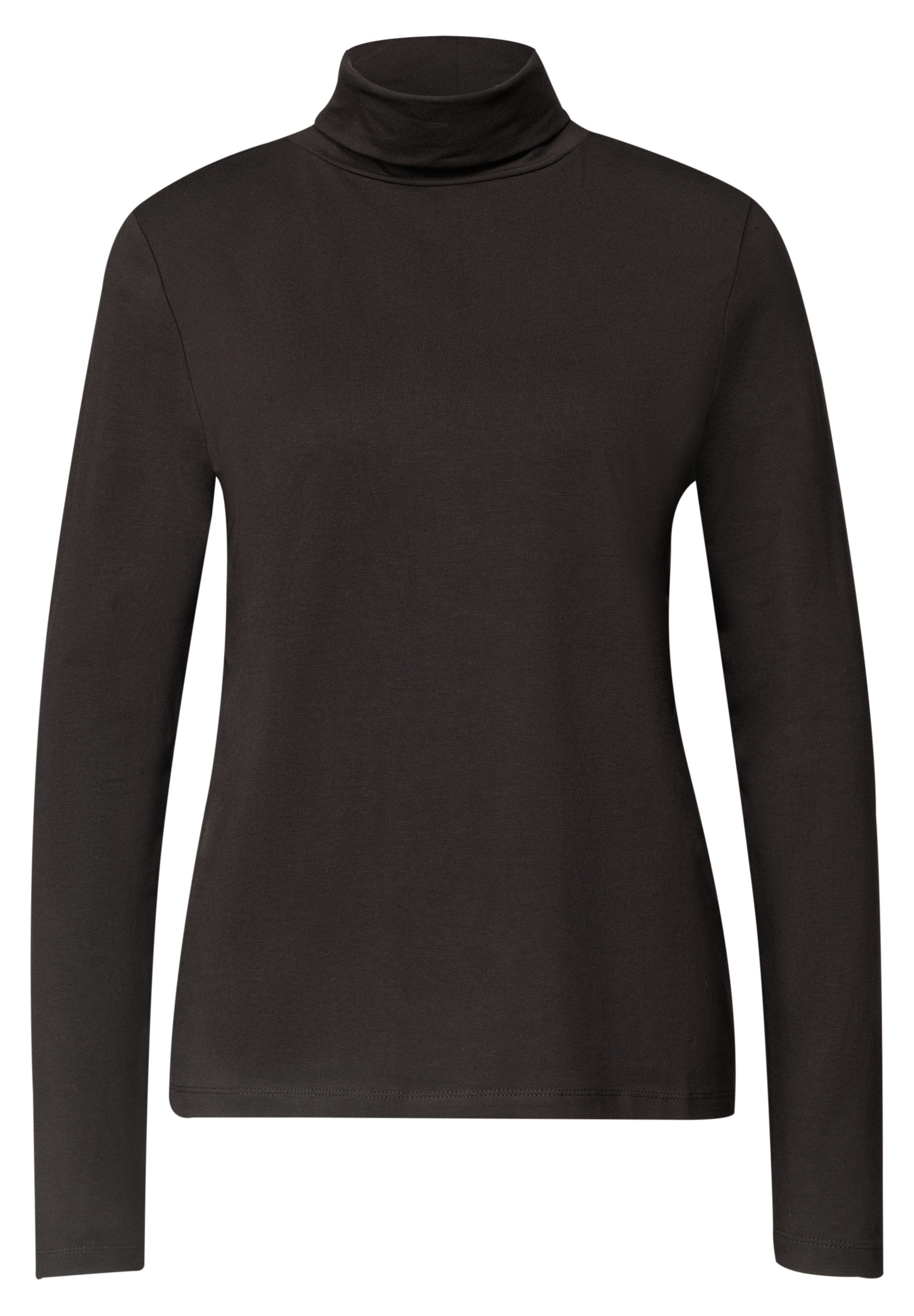 STREET ONE Langarmshirt in Unifarbe – Bild 4 von 5