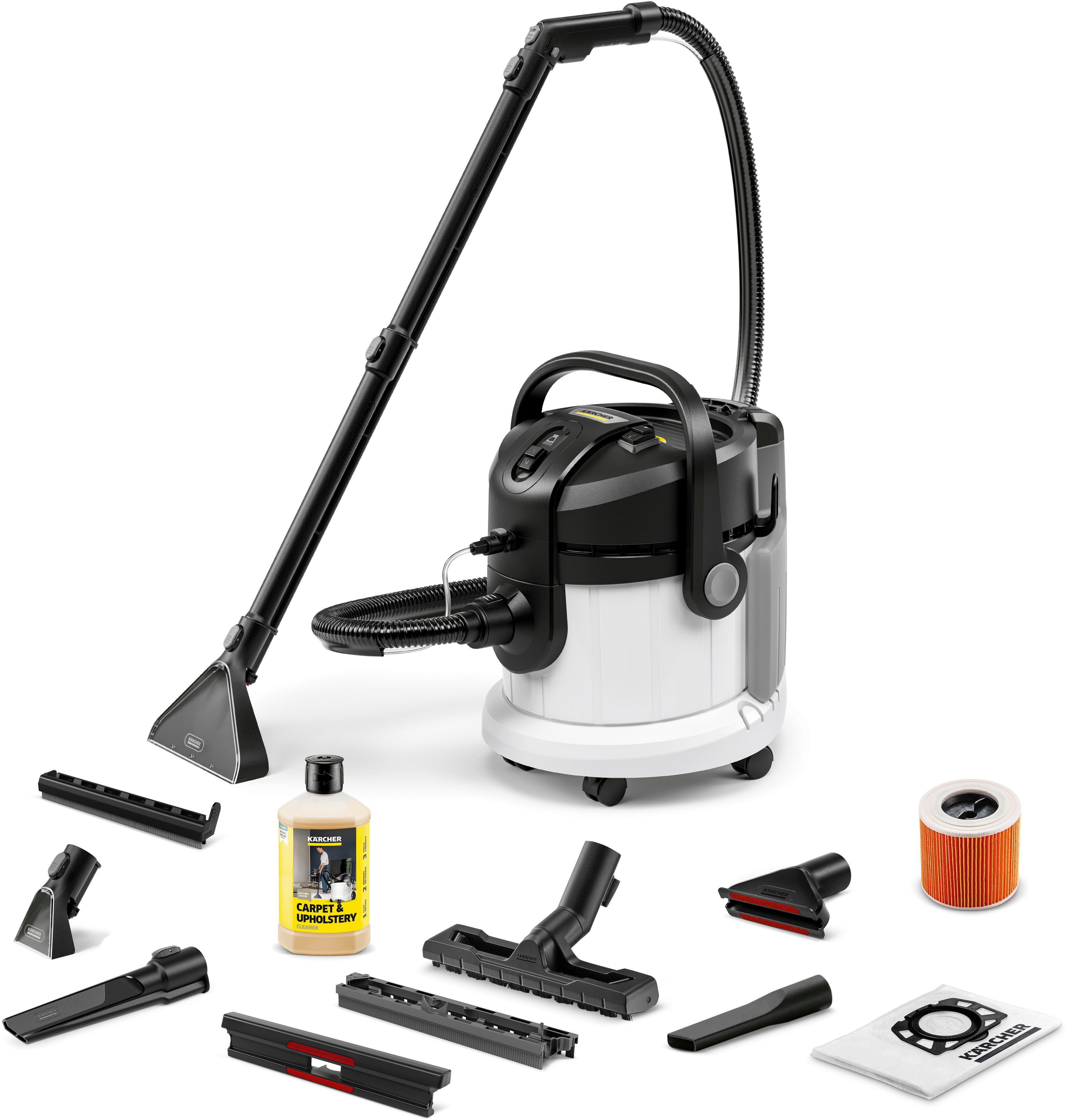 KÄRCHER Wasch-Sauger »SE 4 Plus«, 1000 W, SE 4 Waschsauger, Aktionsradius 8 m, Frisch-/Schmutzwassertank 4 l