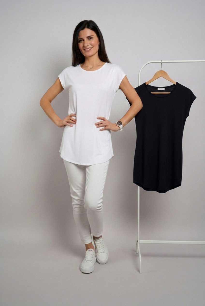 Seidel Moden Longshirt Otto exclusiv (2-tlg) 2er Pack Rundhals - Viskose - günstig online kaufen