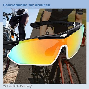 Daisred Fahrradbrille Herren Schutzbrille Sportbrille Sonnenbrille Outdoor