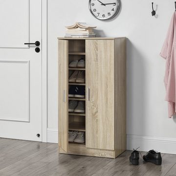 en.casa Schuhschrank mit 2 Türen - 108x55x35cm - in verschiedenen Farben