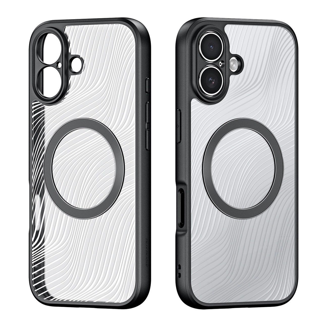 Dux Ducis Bumper mit Magnetring Handyhülle Schutzhülle mit transparenter Rückseite