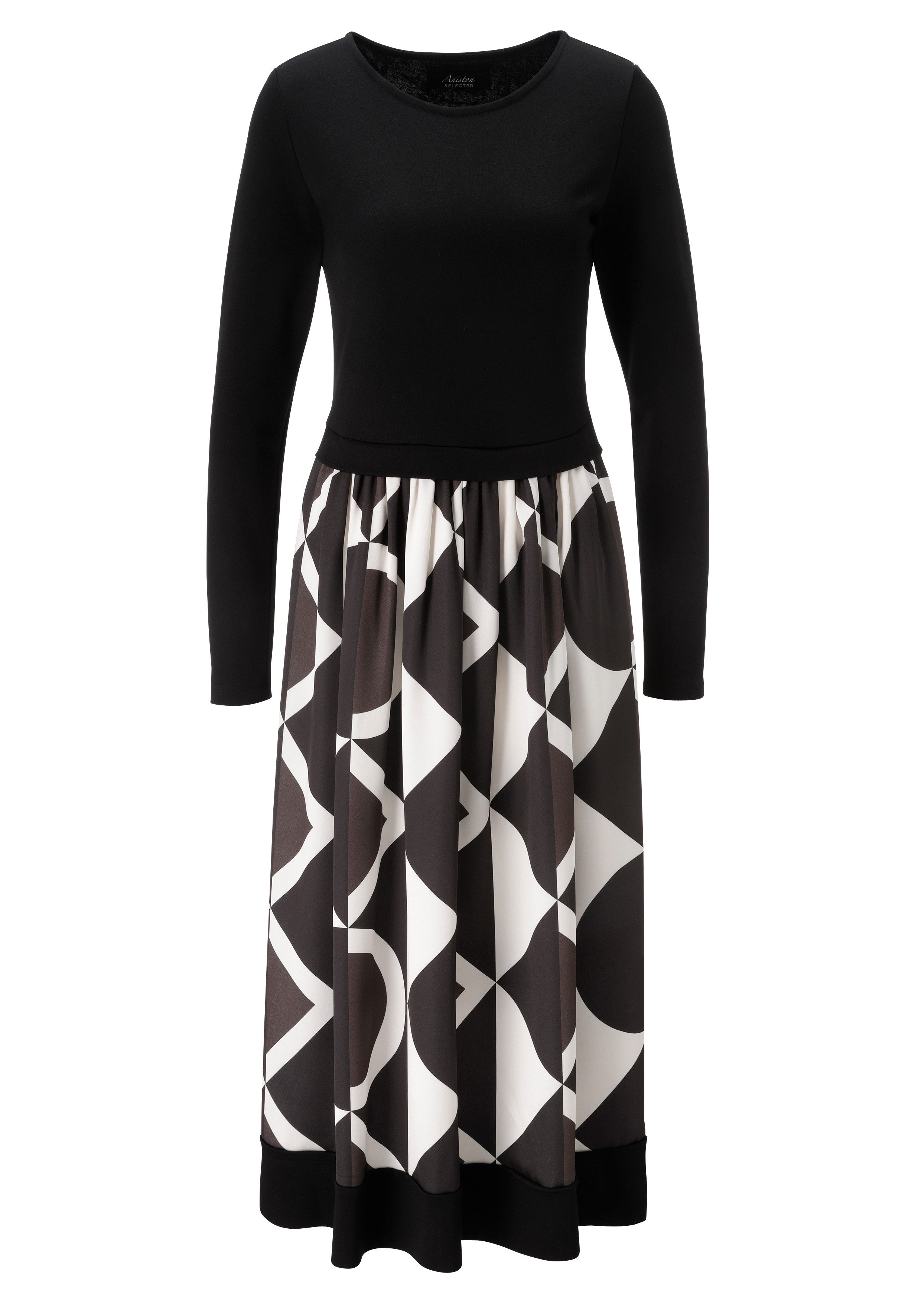 Aniston SELECTED Midikleid im Materialmix - NEUE KOLLEKTION – Bild 5 von 5