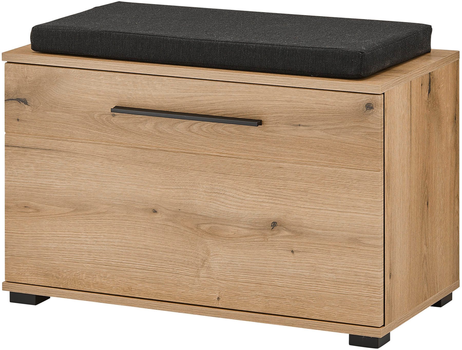 Home affaire Polsterbank Cantara, Garderobenbank mit Klappe, Sitzbank in zwei Farben (2-St), inkl. Sitzkissen, Platz für ca. 6 Paar Schuhe, 80 cm breit