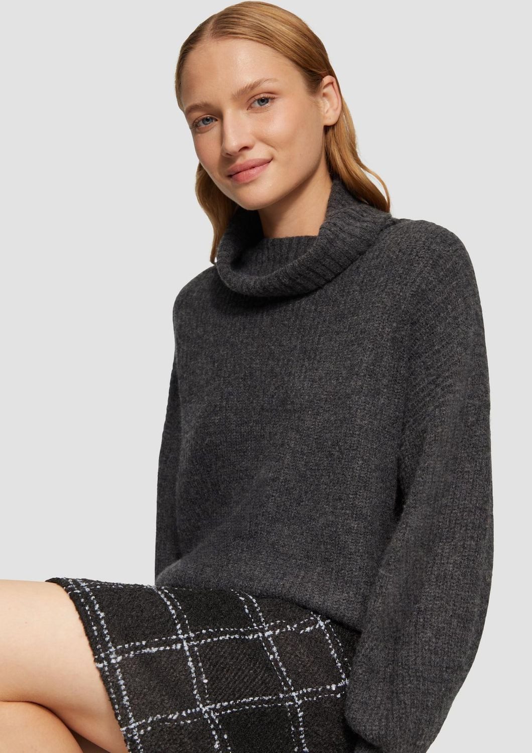s.Oliver Strickpullover Oversized (1-tlg) mit Rollkragen in Oversized Passform