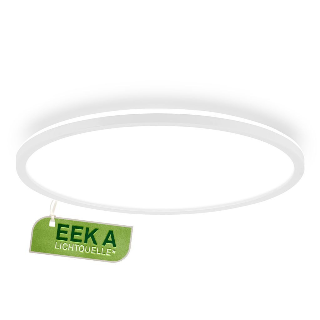 Briloner Leuchten LED Deckenleuchte BKL7548016, LED fest integriert, 4000K - Neutralweiß, LED Deckenlampe 42x3cm Weiß 14W, 3000lm Wohnzimmer Schlafzimmer Küche