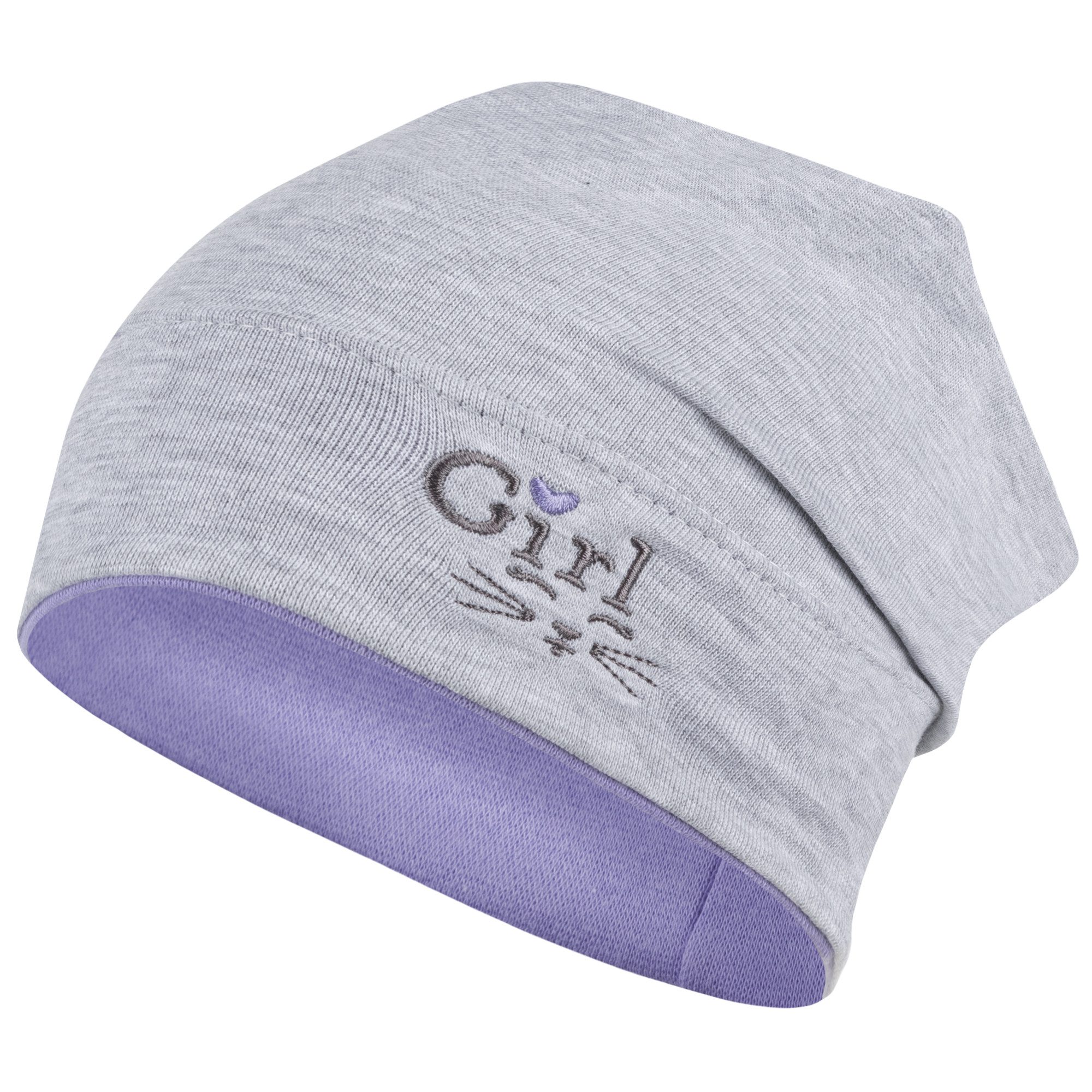 Jerseymütze Übergangsmütze Beanie Mädchenmütze Kindermütze Stoffmütze