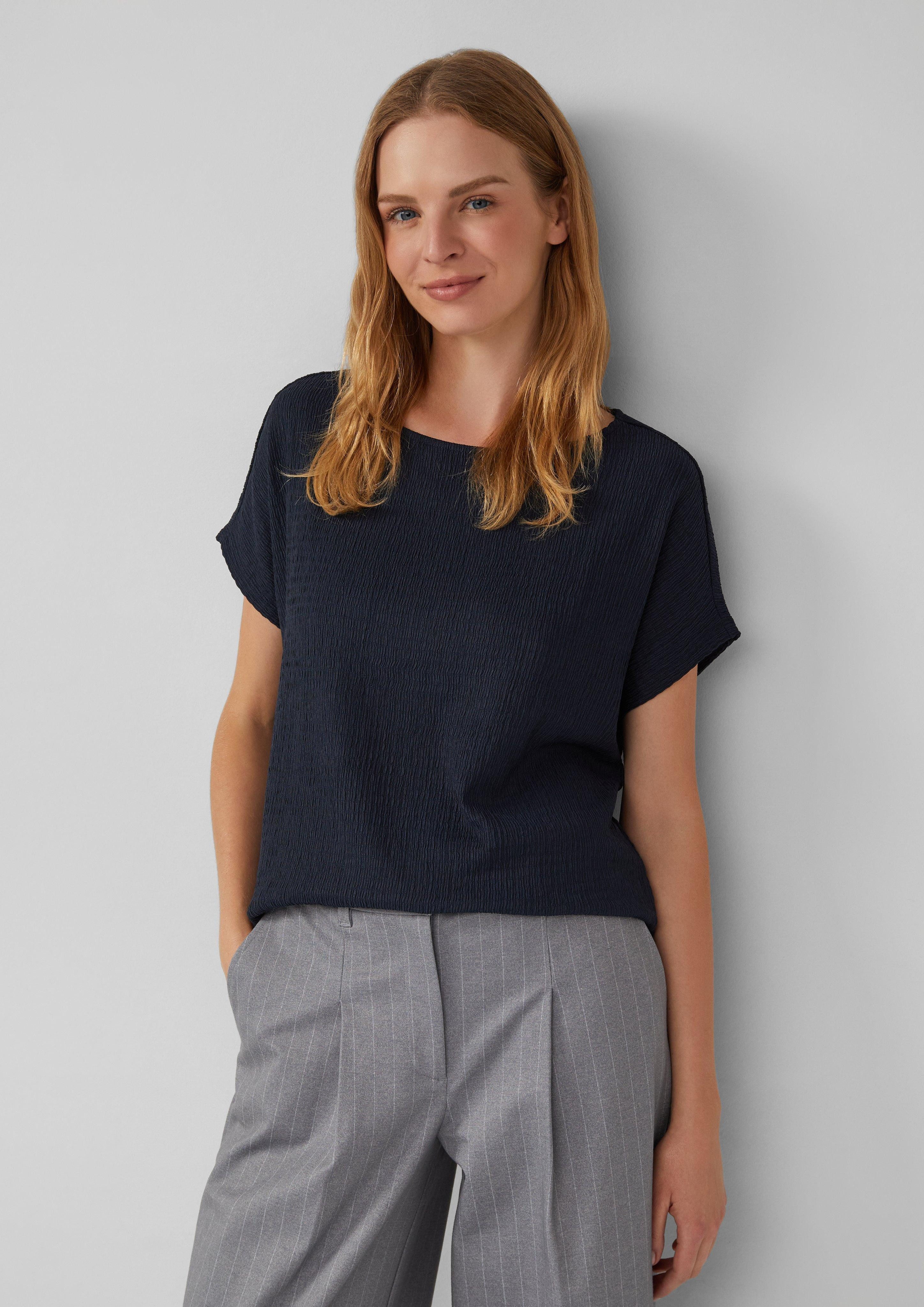 s.Oliver Shirttop Strukturiertes T-Shirt im Relaxed günstig online kaufen