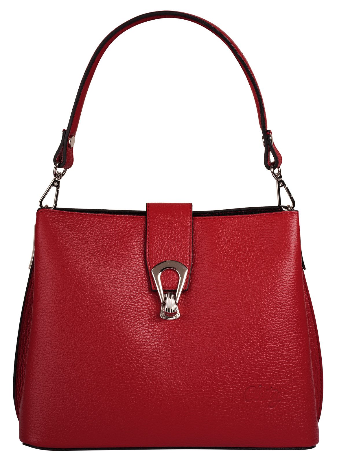 Cluty Umhängetasche CLUTY Damen echt Leder, Made in Italy, echt Leder, Made in Italy