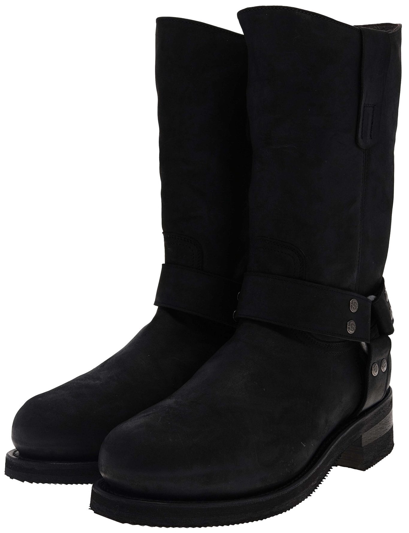 12397 Negro Engineerboot Thinsulate Isolierung Schwarz Bikerboots