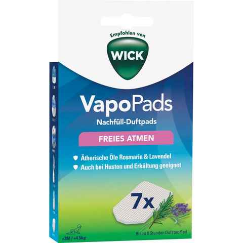 WICK Inhalations-Zusatz VapoPads Rosmarin & Lavendel - VBR Packung, 7-tlg., Passen zu unseren Luftbefeuchtern, Inhalatoren & Diffusoren, 7er-Pack