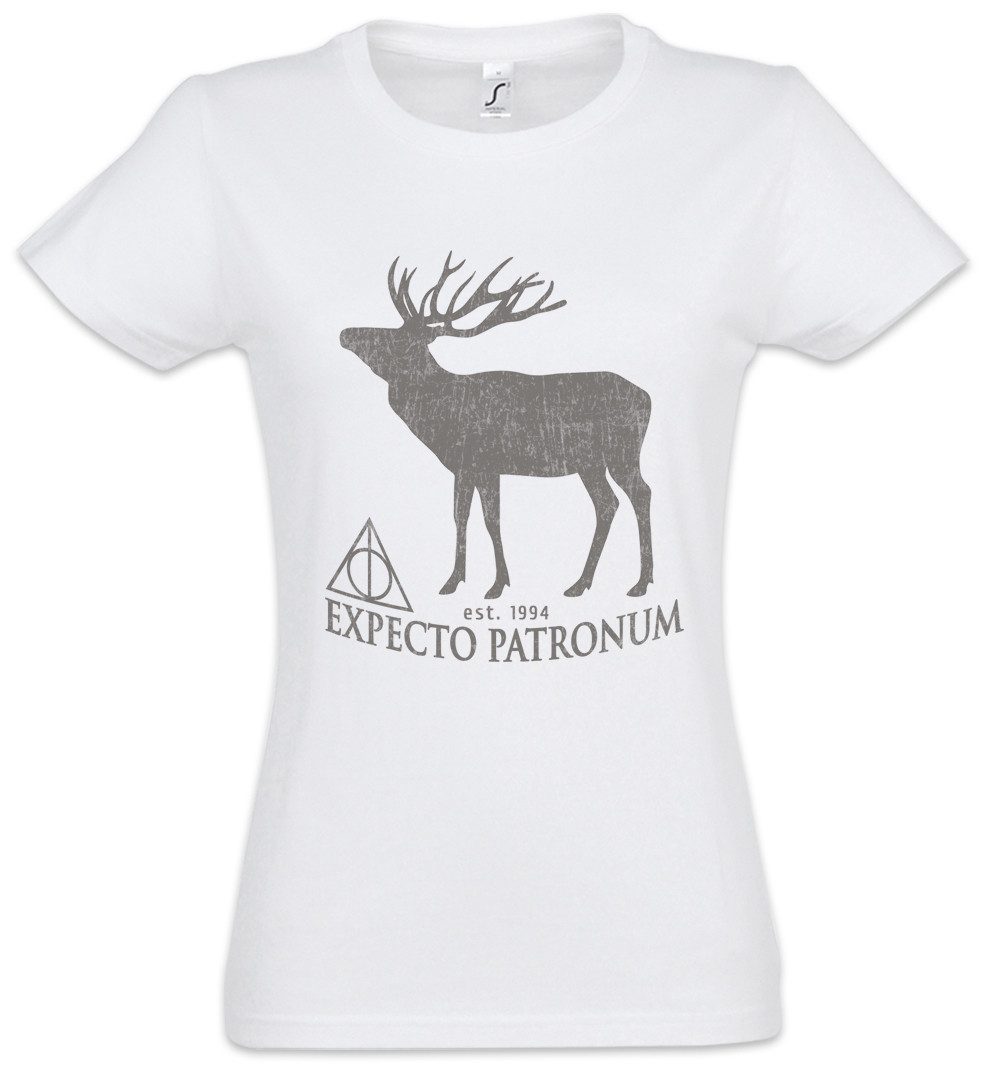 Print-Shirt Expecto Patronum Damen T-Shirt Harry Pell Hirsch Deer Potter