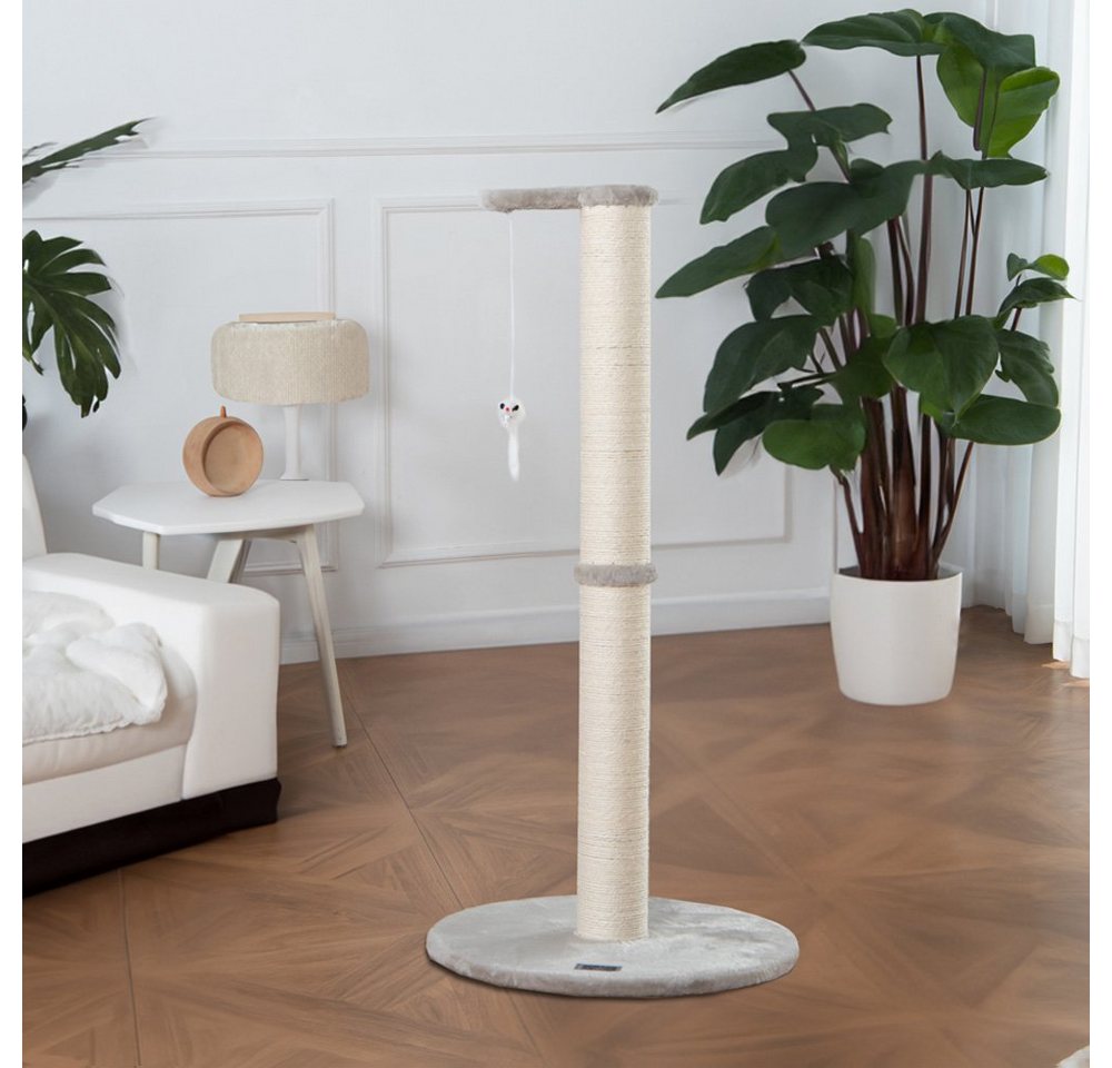 Thumbnail - HOME DELUXE Kratzbaum Kratzpfosten NEVA 101 x 49 x 49 cm, mit Sisalstamm & Spielzeug I Kratzstamm, Sisalstamm