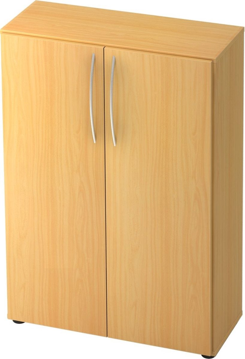 HAMMERBACHER Aktenschrank Schrank Basic 3OH BxTxH 80x33x114,4cm Griff BM Buche