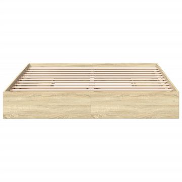 vidaXL Bett Bettgestell mit Schubladen Sonoma-Eiche 180x200cm Holzwerkstoff