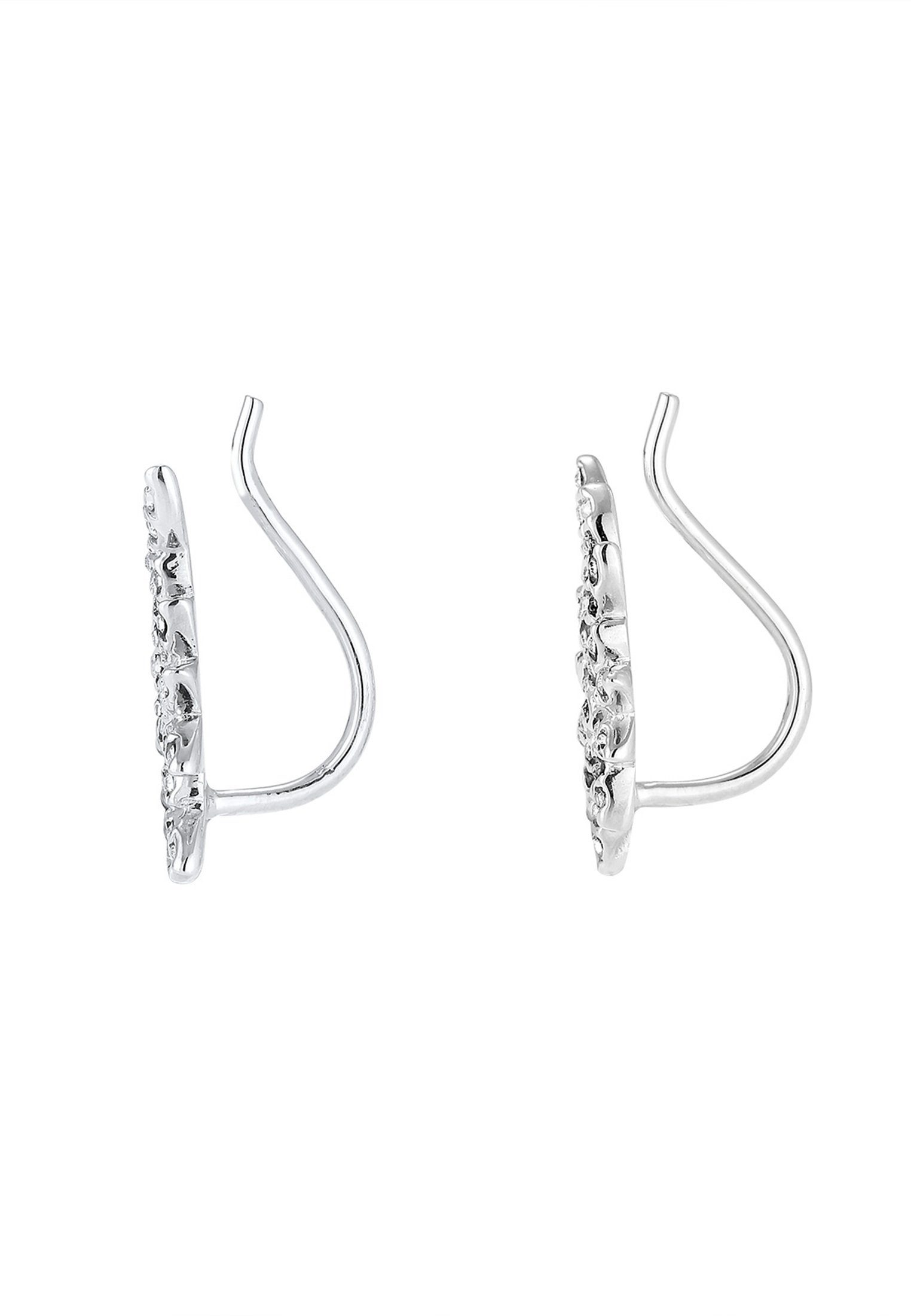 Kristalle Paar Earcuff Ohrstecker Silber 925 Premium Elli