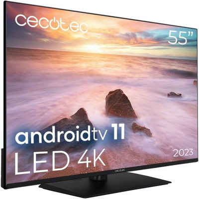 Cecotec VQU11055Z+ LED-Fernseher (55 Zoll, 4K Ultra HD, Smart TV 4K UHD Peana, Dolby Vision und Atmos, HDR10 Wide Color Gamut, Smart TV 4K UHD Peana, Dolby Vision und Atmos, HDR10 Wide Color Gamut)