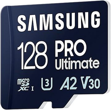 Samsung PRO Ultimate microSD 128GB Speicherkarte (128 GB, Video Speed Class 30 (V30)/UHS Speed Class 3 (U3), 200 MB/s Lesegeschwindigkeit)