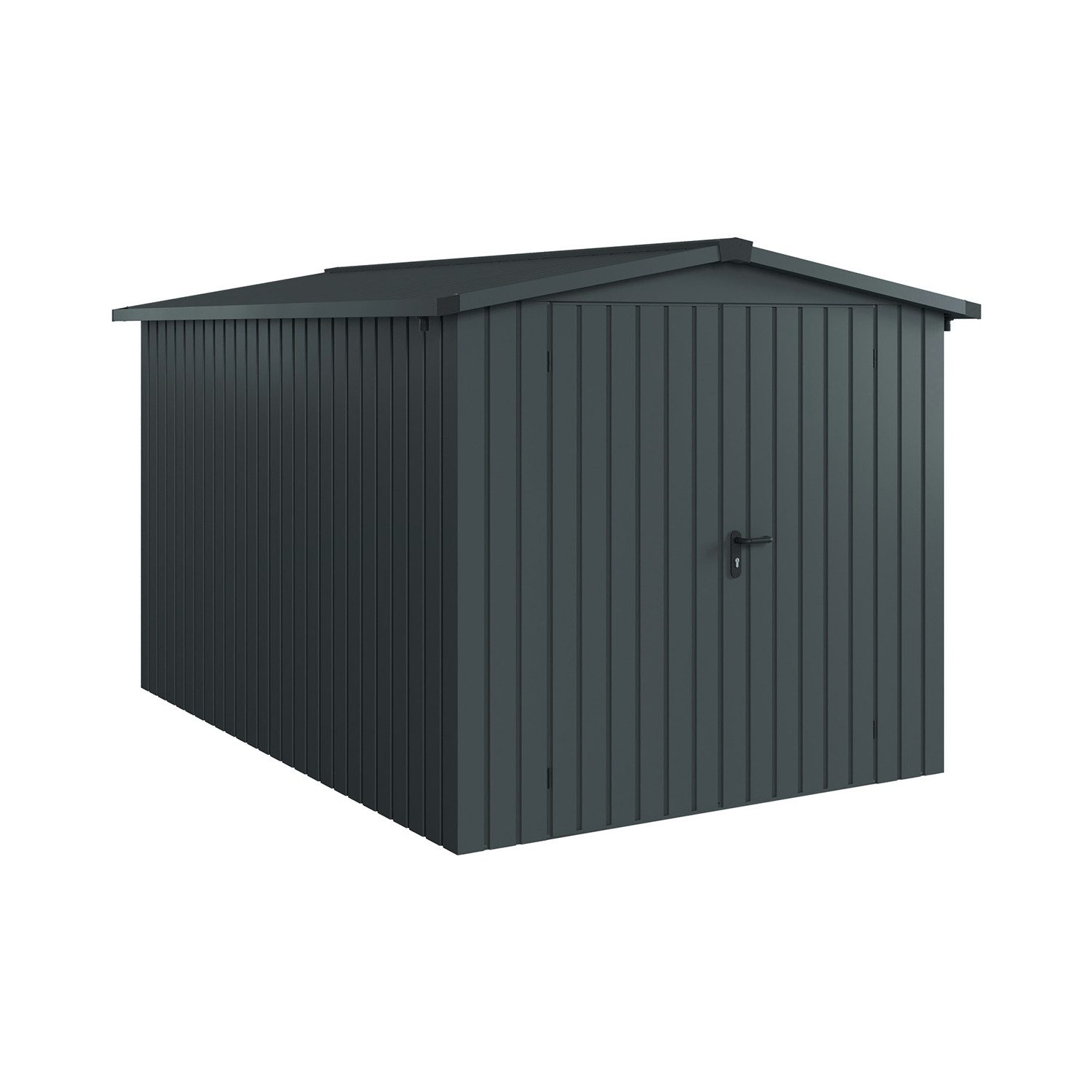 Hörmann Ecostar Gerätehaus Metall "Euroline Trend" mit Satteldach, BxT: 214x310 cm, 2-flüglige Tür