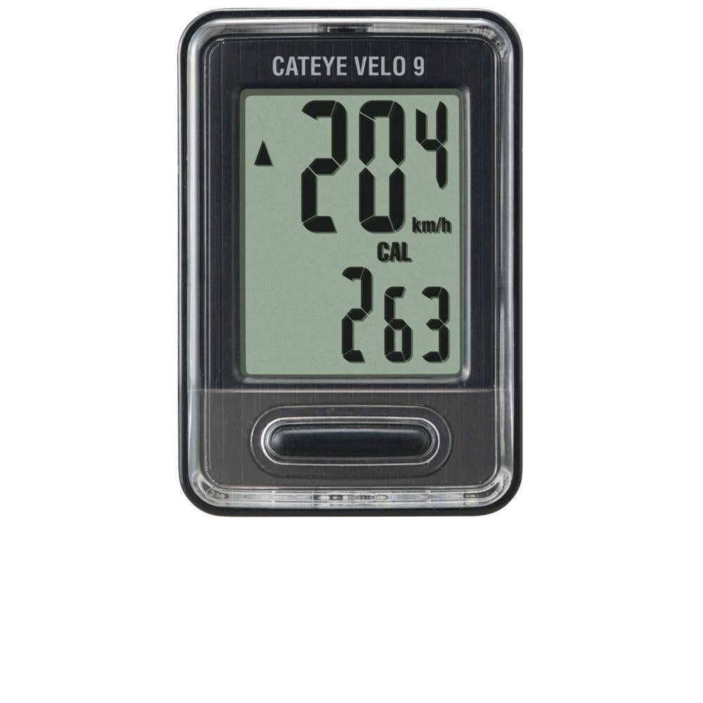 Cateye Fahrradcomputer Cat Eye Tacho Velo 9 CC-VL820, black