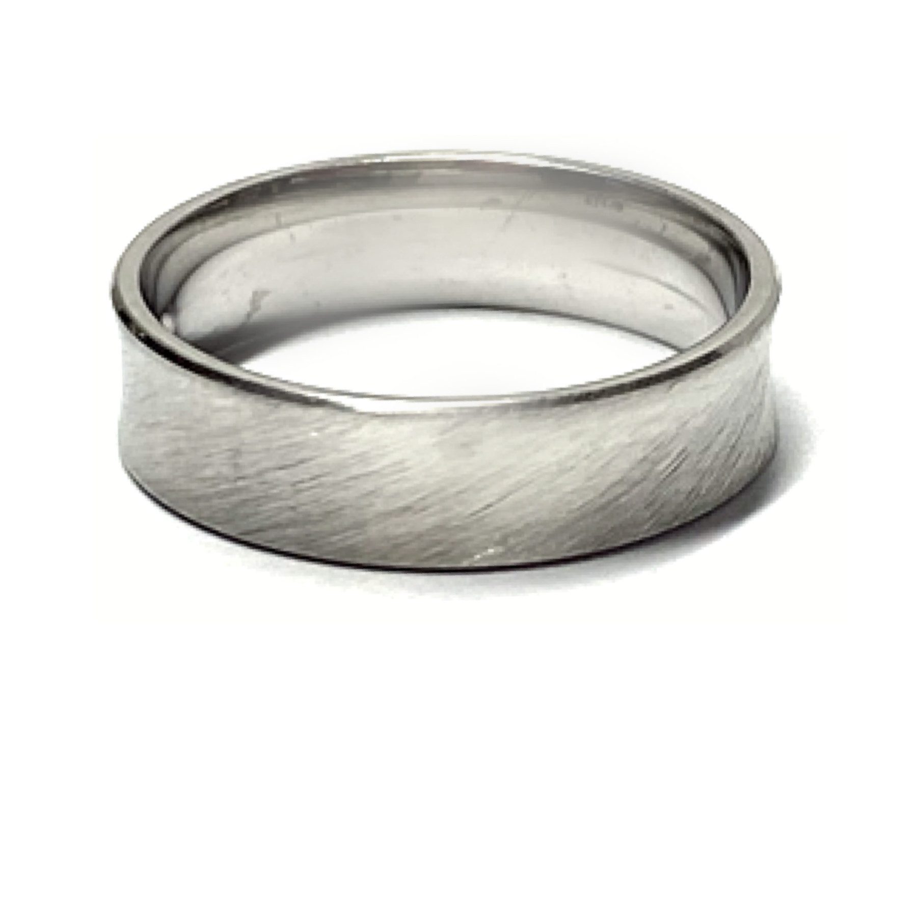 Silberring Bandring 925 Silber rhodiniert matt 5mm breit Silberring #65