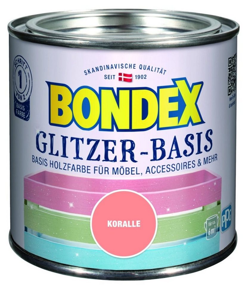 Thumbnail - Bondex Holzschutzlasur Bondex Glitzer-Basis 500 ml koralle
