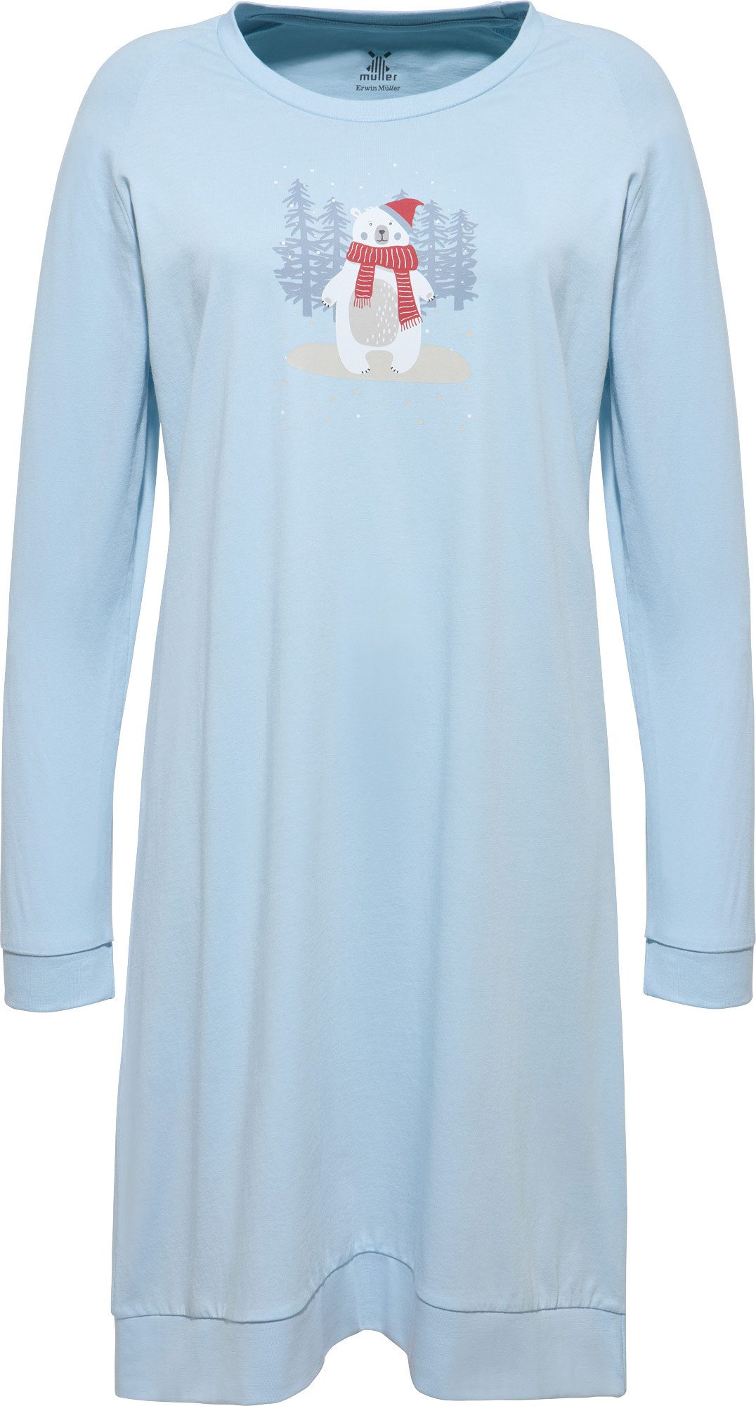 Erwin Müller Nachthemd Damen-Nachthemd Single-Jersey Tiermotiv günstig online kaufen