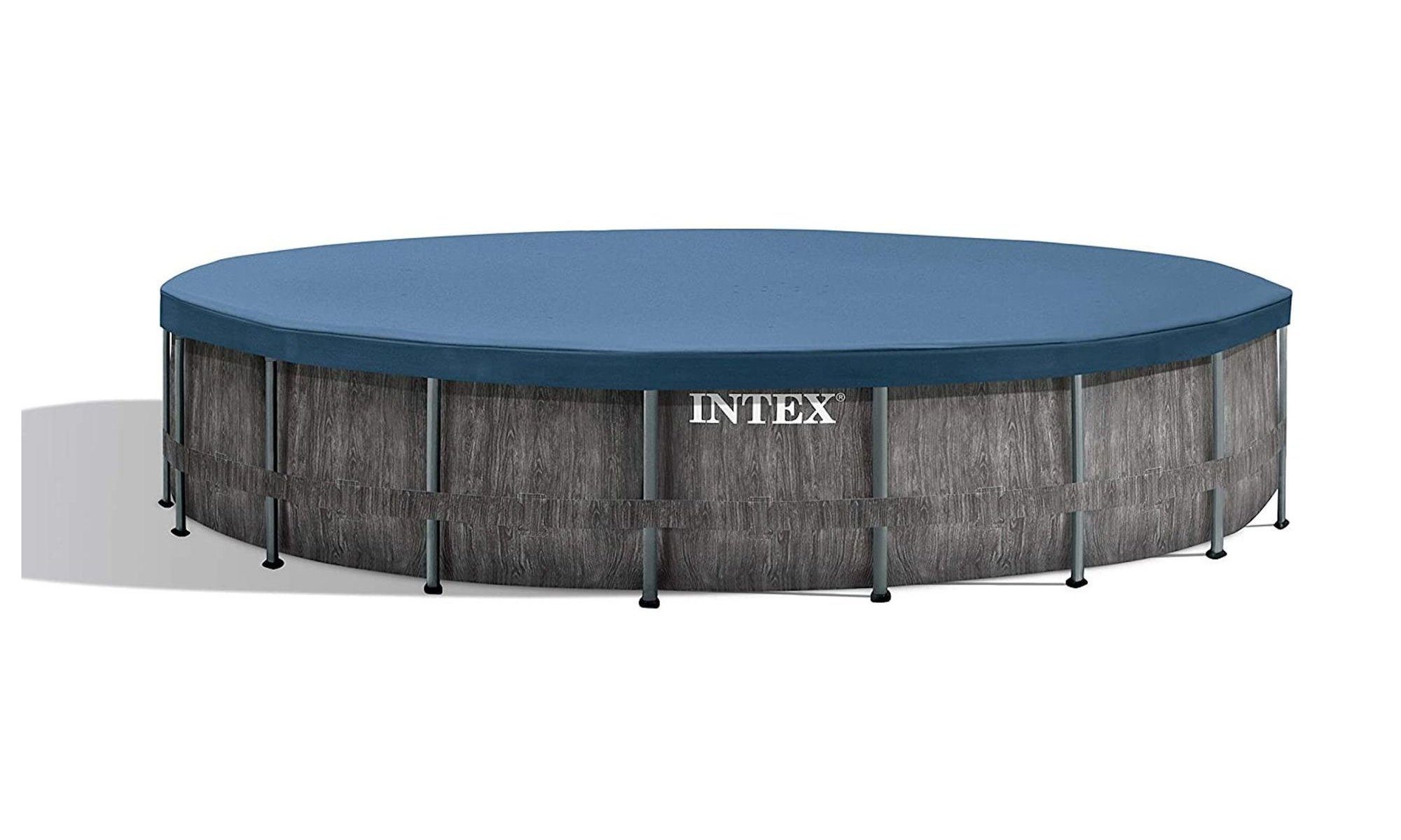 Intex Pool INTEX 26744GN - Greywood Prism Frame Pool 549x122cm + Schwimmtiere