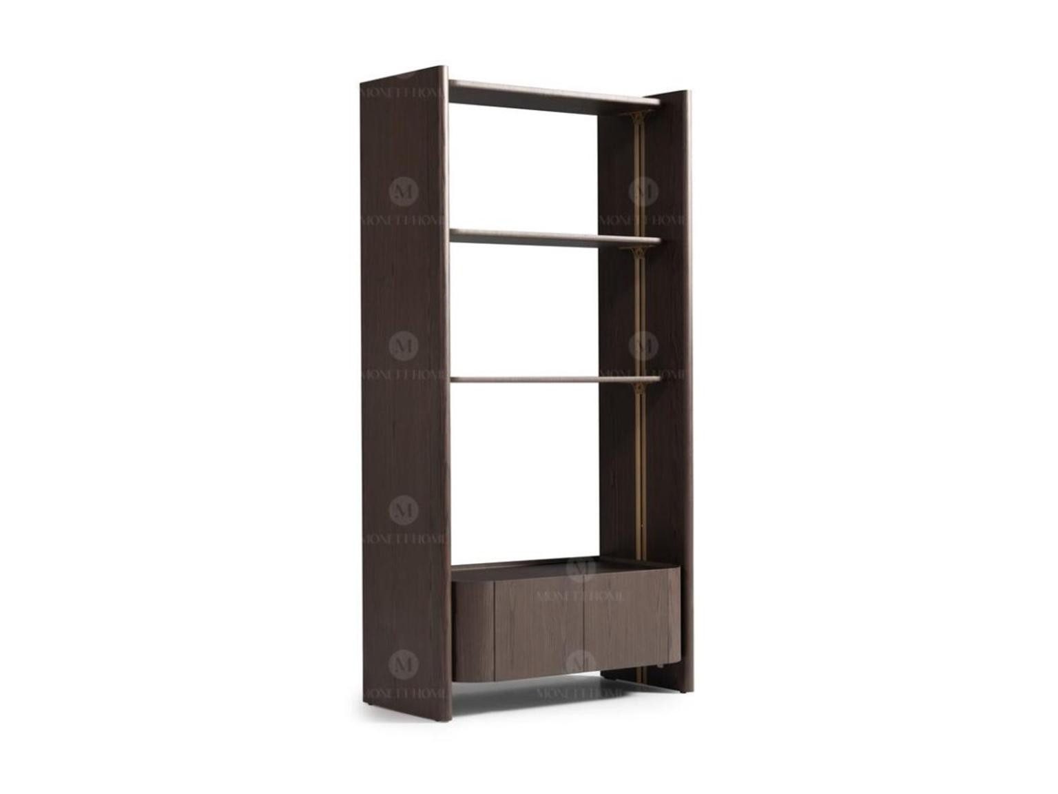 Xlmoebel Sessel Brauner Sessel aus hochwertigem Holz mit eleganten Tischen und Regalen (Set 7tlg Wohnzimmer (Sessel+ Couchtisch + 4xBeistelltische + Regal), Hergestellt in Europa