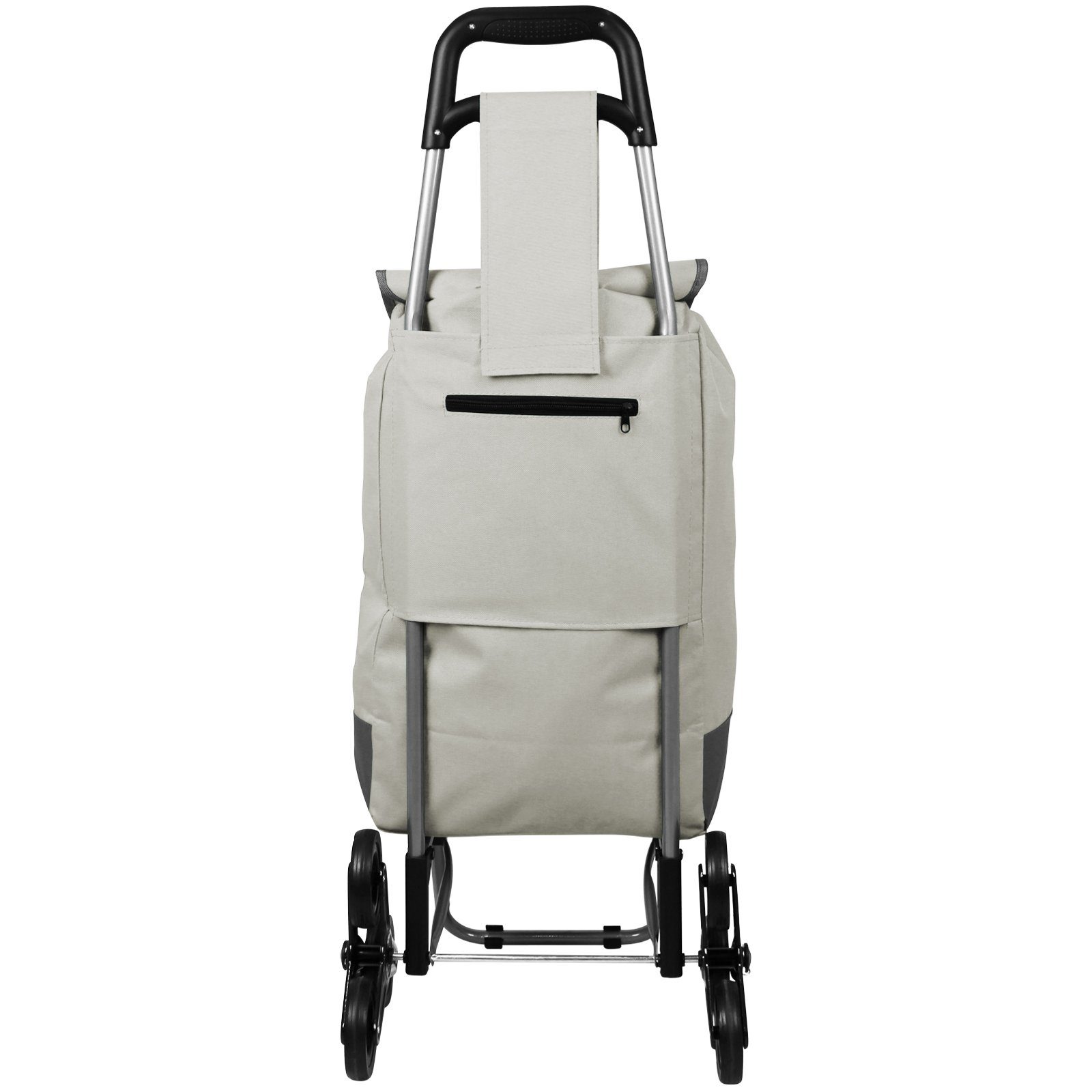 Koopman Trolley Einkaufs-Trolley 30 Liter Rollen, 3-Räder-Design mit mit Grau Blau Trolly Shoppingtasche Treppensteigerrollen Grün Farbwahl