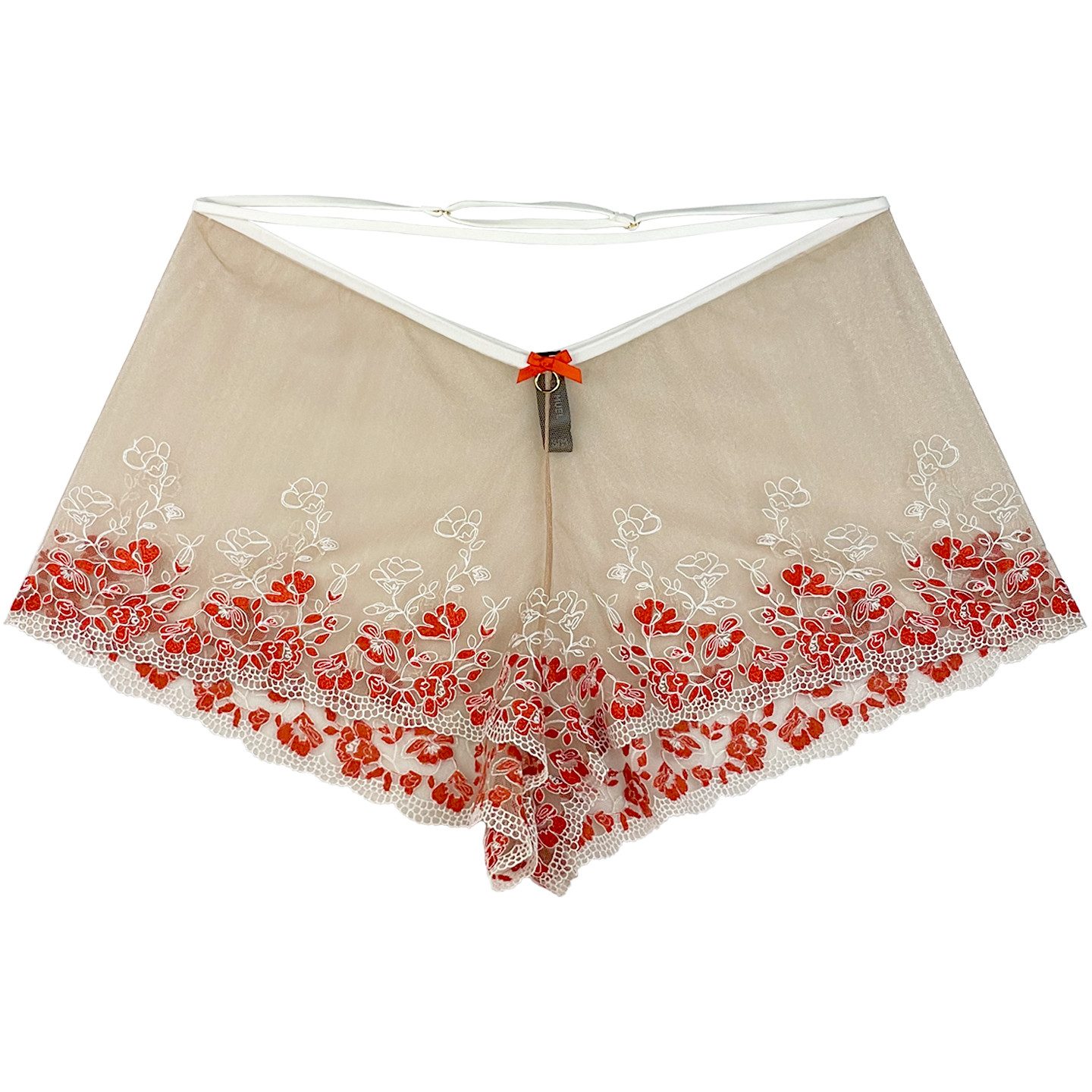 La Muel Lingerie Schlafshorts freche und feminine French Knickers Hose mit verstellbarem Umfang transparent