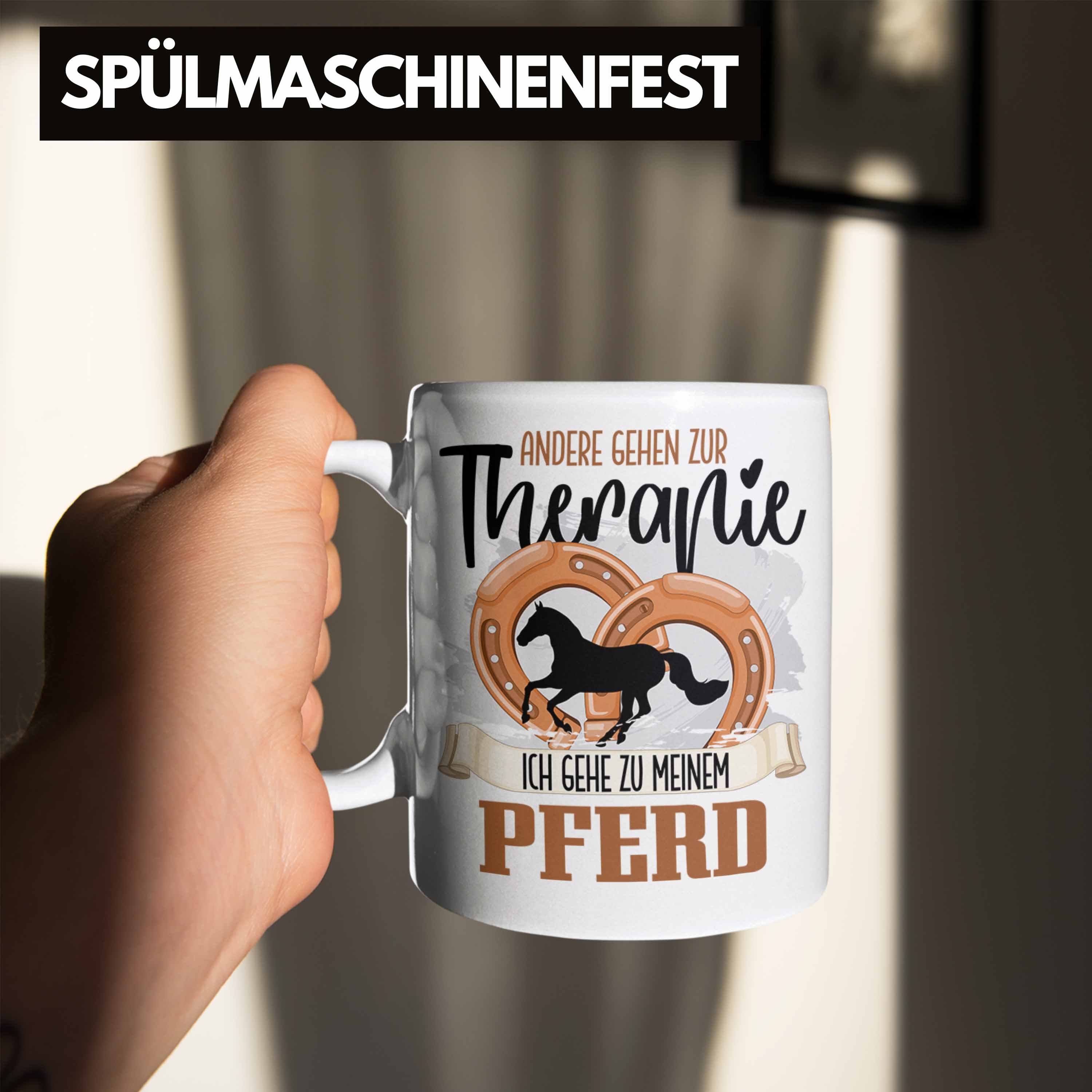 Andere Weiss für Trendation Geschenk Lustiger Pferde Trendation - Reiterin Tasse Spruch Tasse