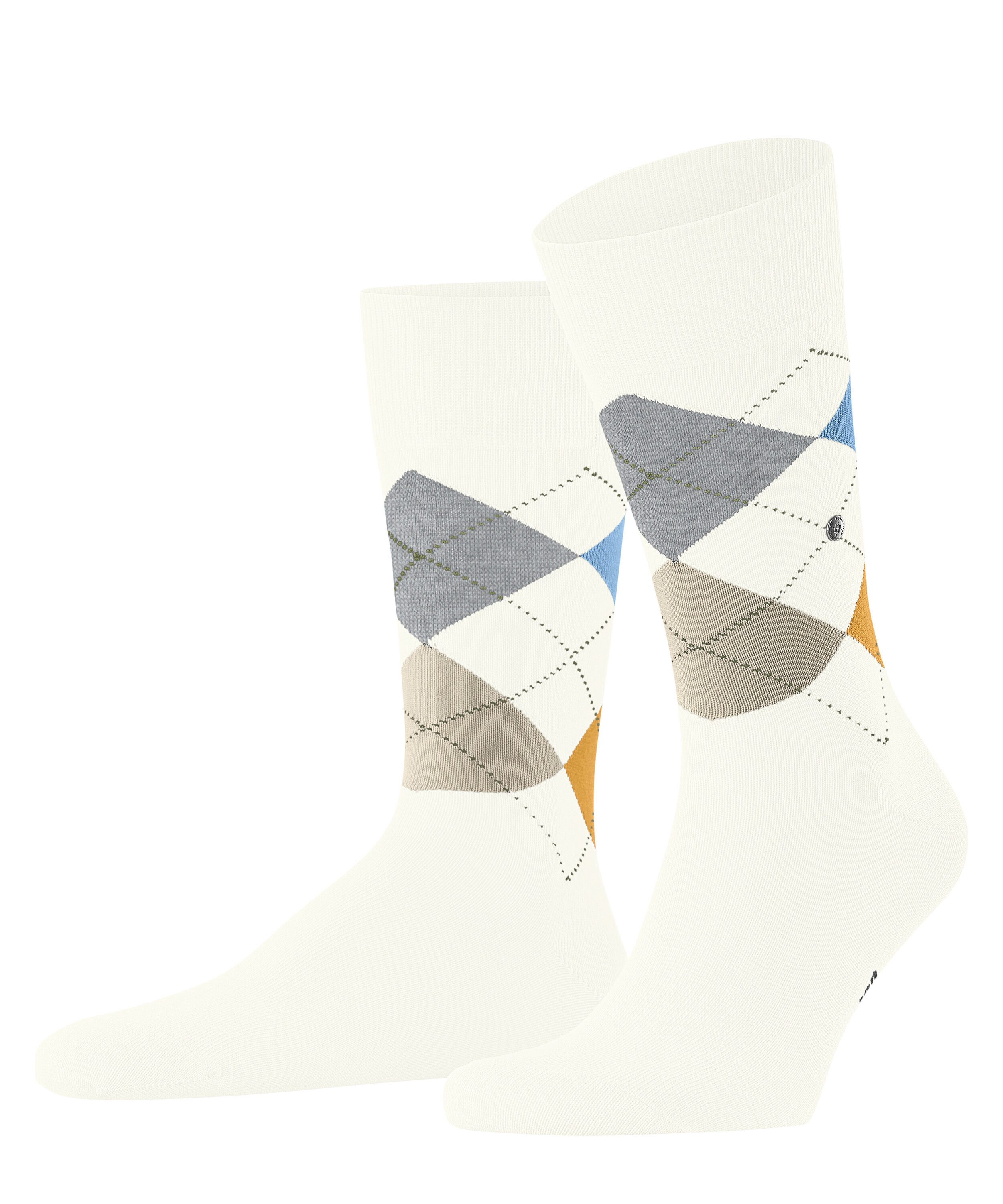 Burlington Socken King Socken mit vierfarbigem Argyle-Muster (1-Paar) mit vierfarbigem Argyle-Muster
