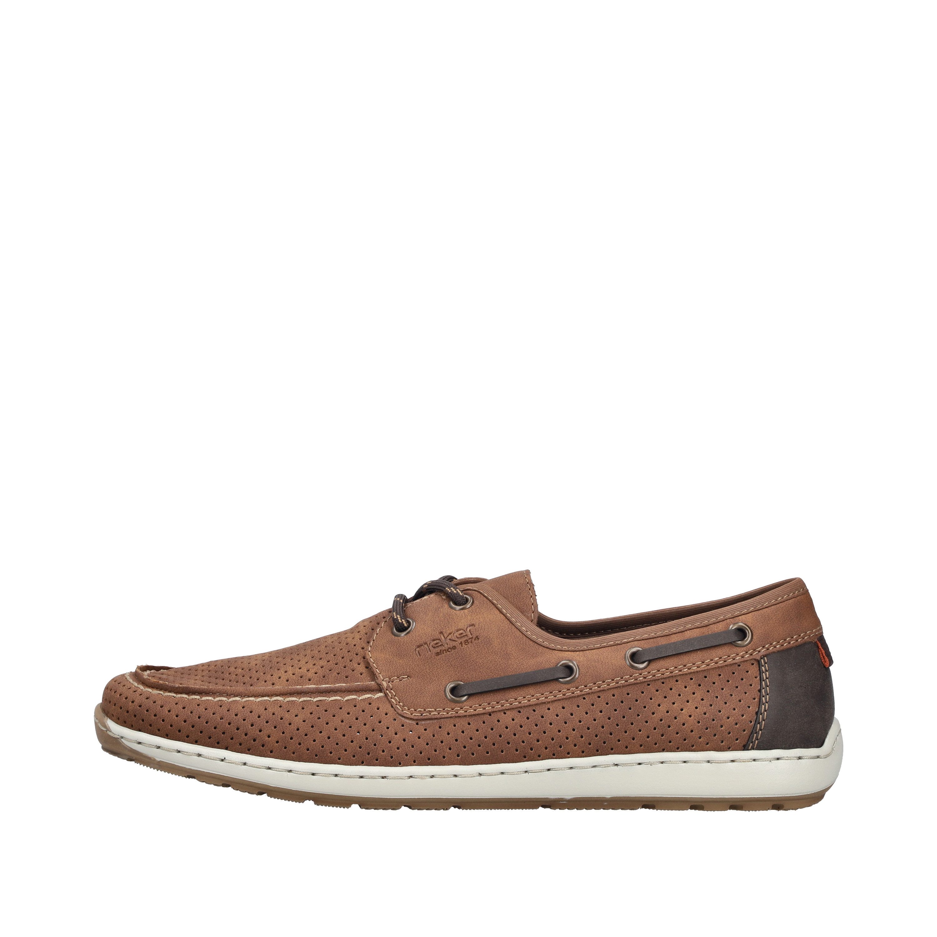 Rieker Bootsschuh Mokassin, Halbschuh, Frühlingsschuh mit Perforation günstig online kaufen