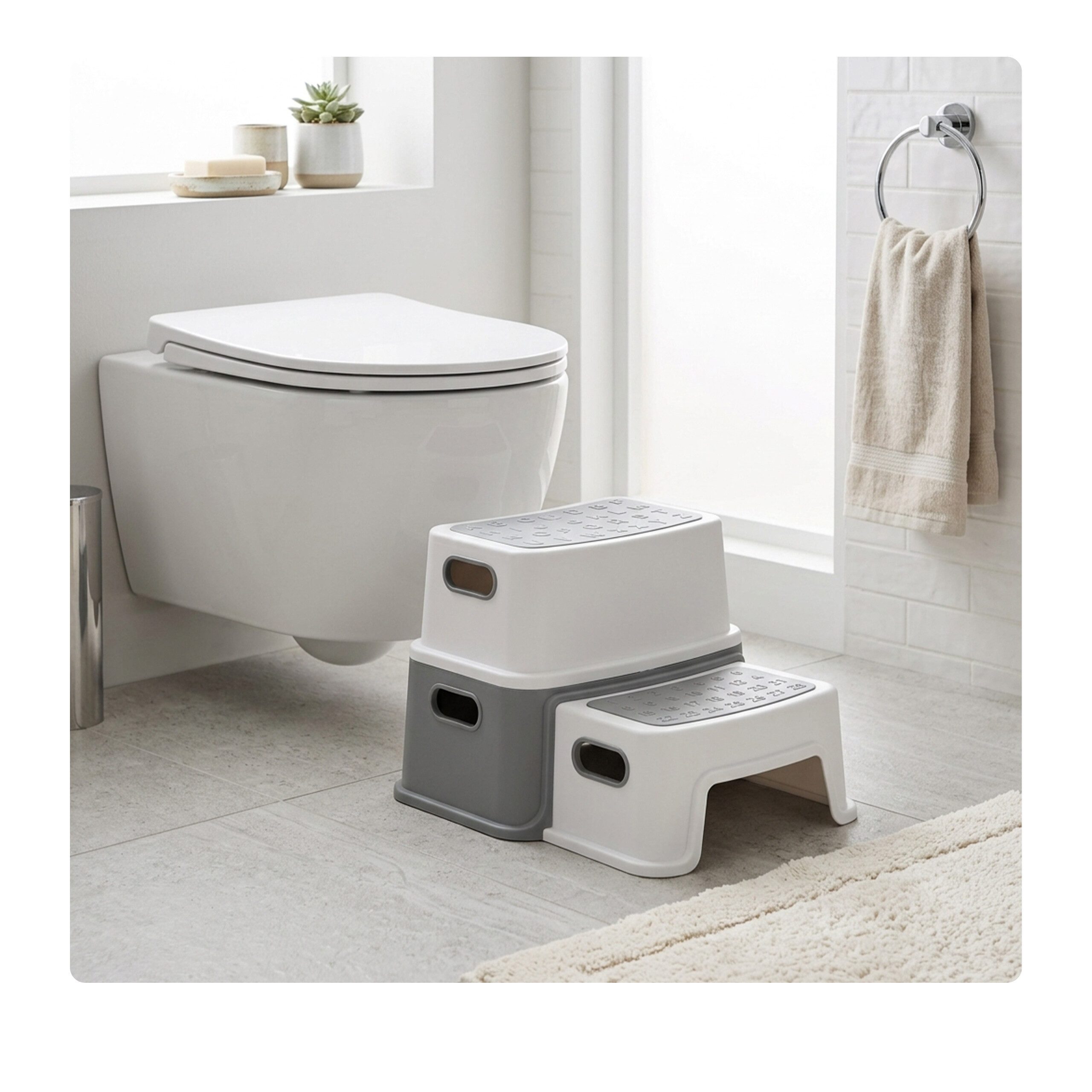 relaxdays Tritthocker 2 Stufen für Kinder (1 St) – Bild 5 von 5