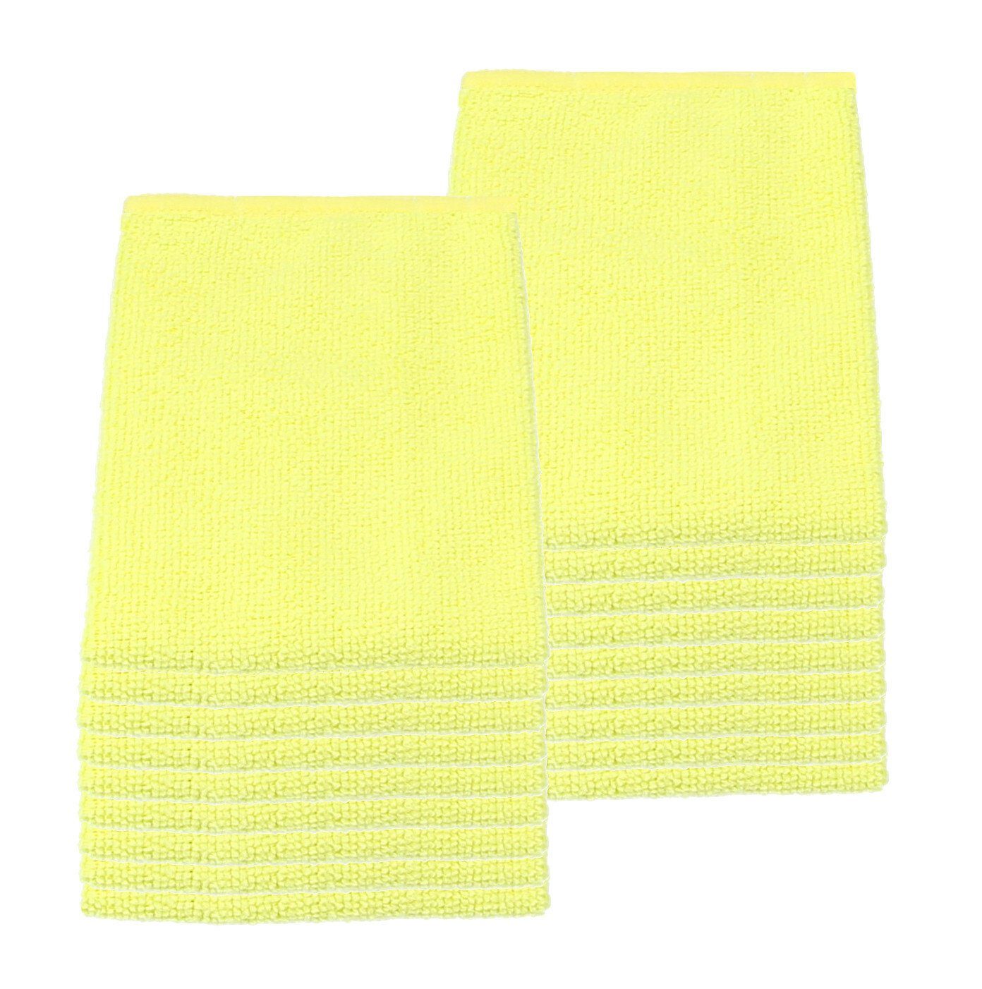 VonBueren VonBueren cm gelb x (18-tlg) Putztuch 18 Waschlappen Microfaser x 30 30