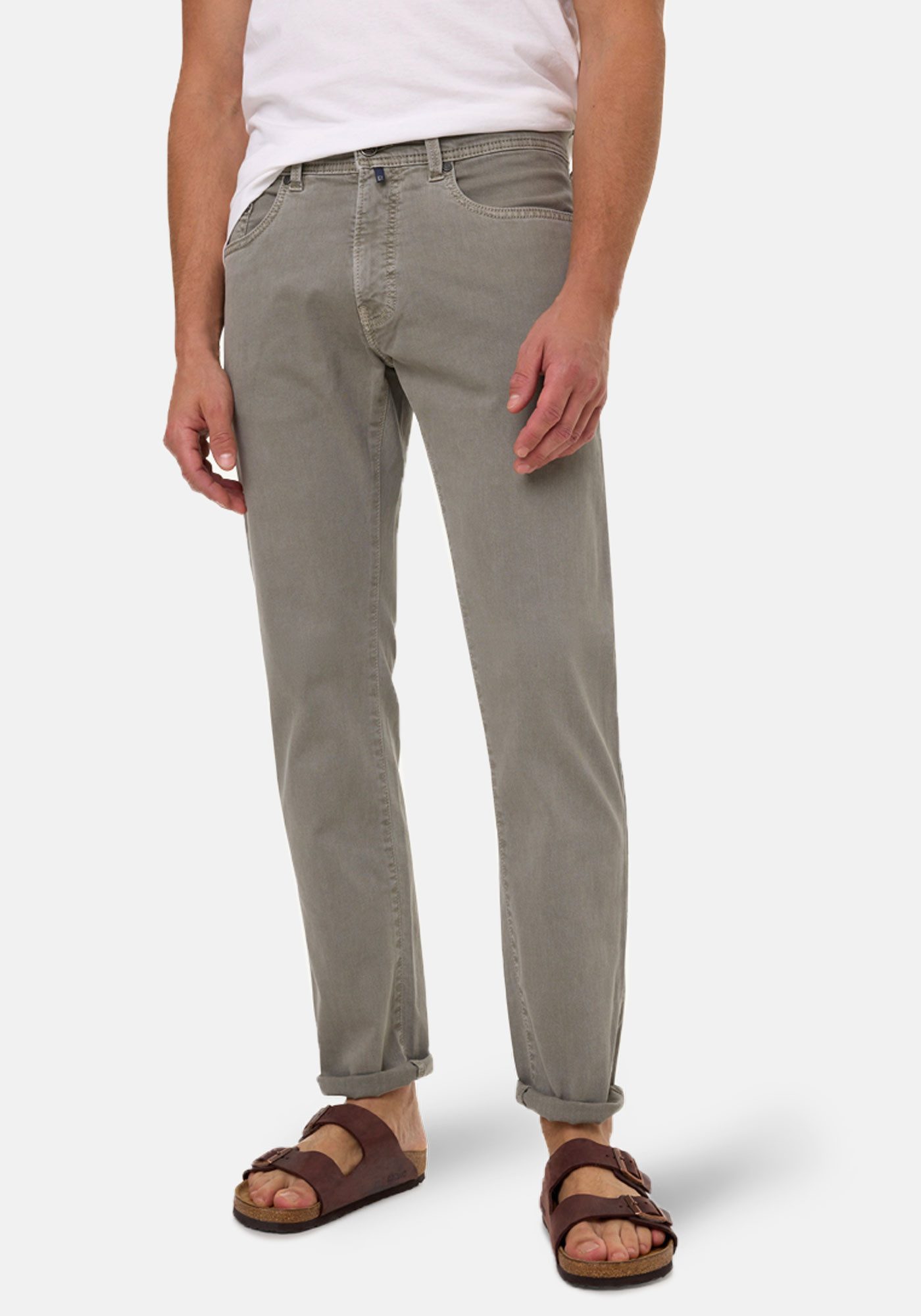 Pierre Cardin 5-Pocket-Jeans PC-Lyon mit Umschlagsaum günstig online kaufen