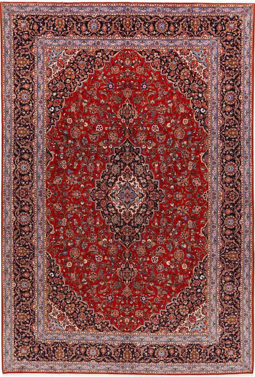 Orientteppich Keshan 271x396 Handgeknüpfter Orientteppich / Perserteppich, Nain Trading, rechteckig, Höhe: 12 mm