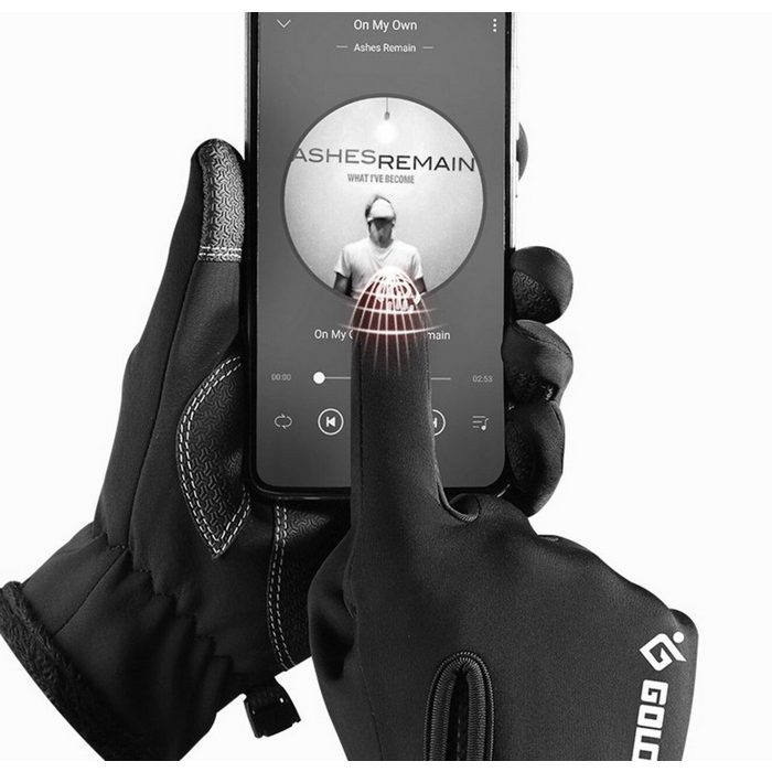 Devenirriche Strickhandschuhe wasserdichte Winterhandschuhe Thinsulate Warme Touchscreen Handschuhe