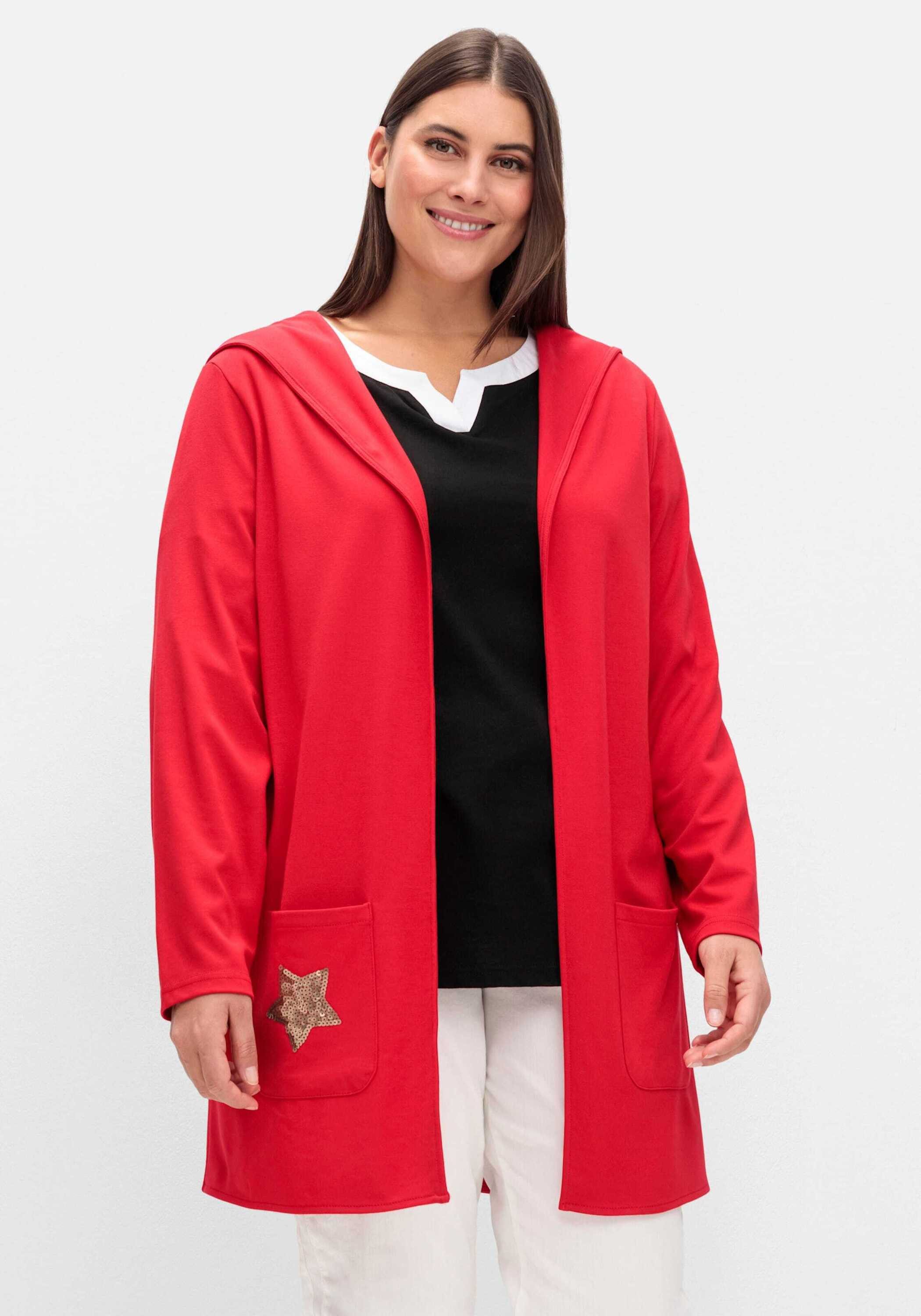 Shirtjacke Long-Shirtjacke Langarm