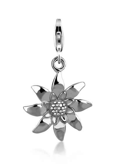 Nenalina Charm-Einhänger Nenalina Charm Edelweiss Blume Anhänger 925 Silber