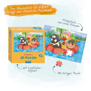 Trötsch Verlag Puzzle Trötsch Pittiplatsch 3D Puzzle Boot, Puzzleteile