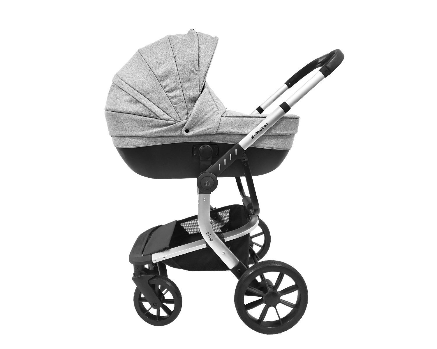 Kikkaboo Kombi-Kinderwagen Kombikinderwagen Irene 3 in 1, Babywanne Autositz Adapter Wickeltasche