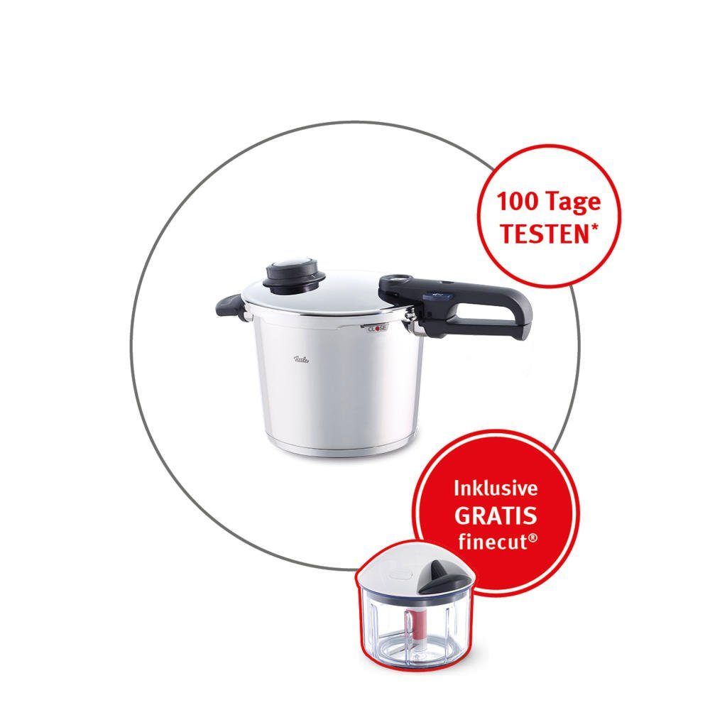 mit Fissler Schnellkochtopf Zerkleinerer, Edelstahl Finecut 18/10 22 Fissler 2-tlg), Vitavit Premium (Set, Finecut Mit Zerkleinerer cm,