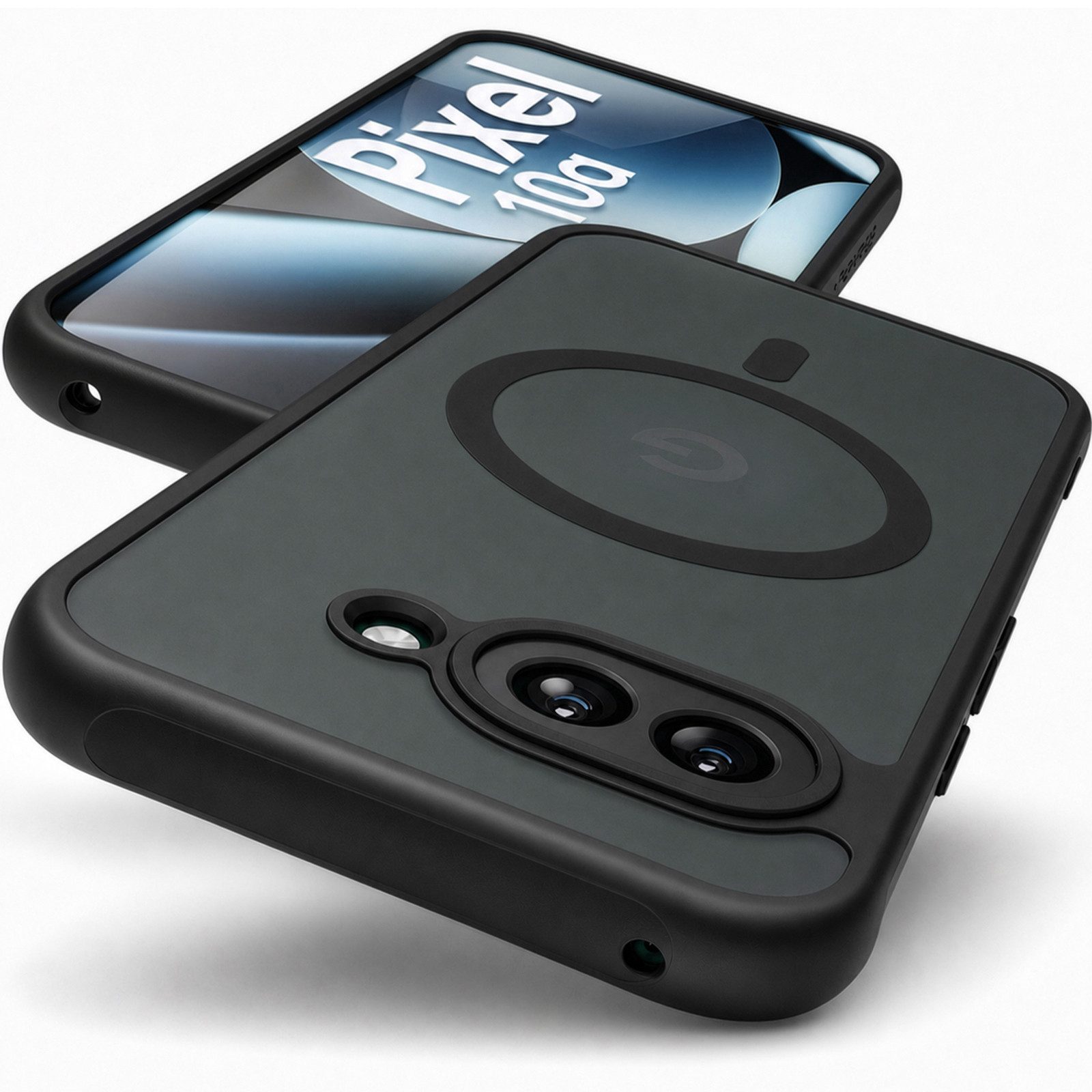 GreenHec Handyhülle Hülle Google Pixel 10 9 8 7 6 Pro XL MagSafe Case 9a 10a Magnet Schutz 7 Zoll, Cover Schwarz Magnetisch Handyhülle Pixelsnap Black Stoßfest Dünn Matt