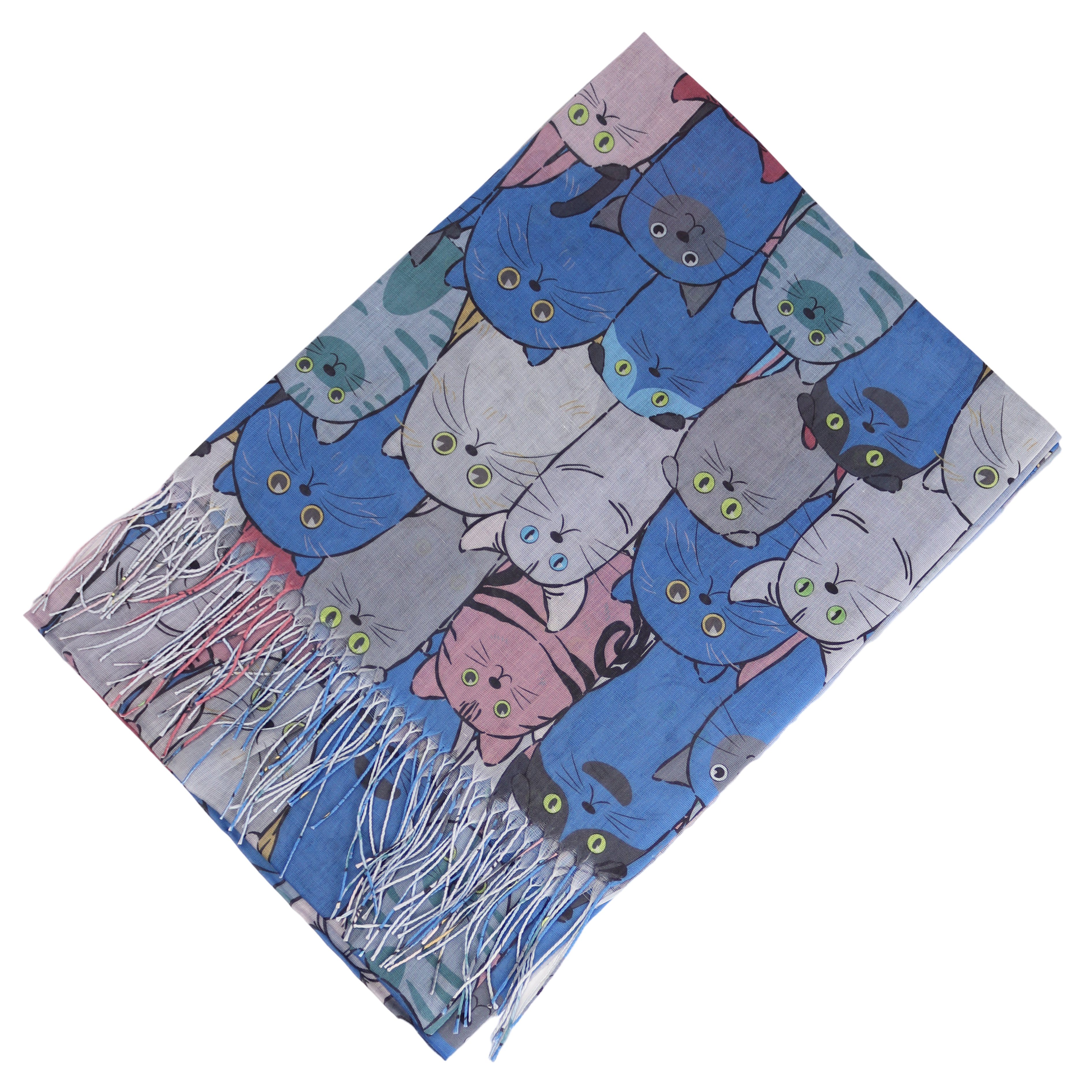 MIRROSI Modeschal Weicher & Leicht Großes Schal, ca.70x185cm, Katzen Print, günstig online kaufen