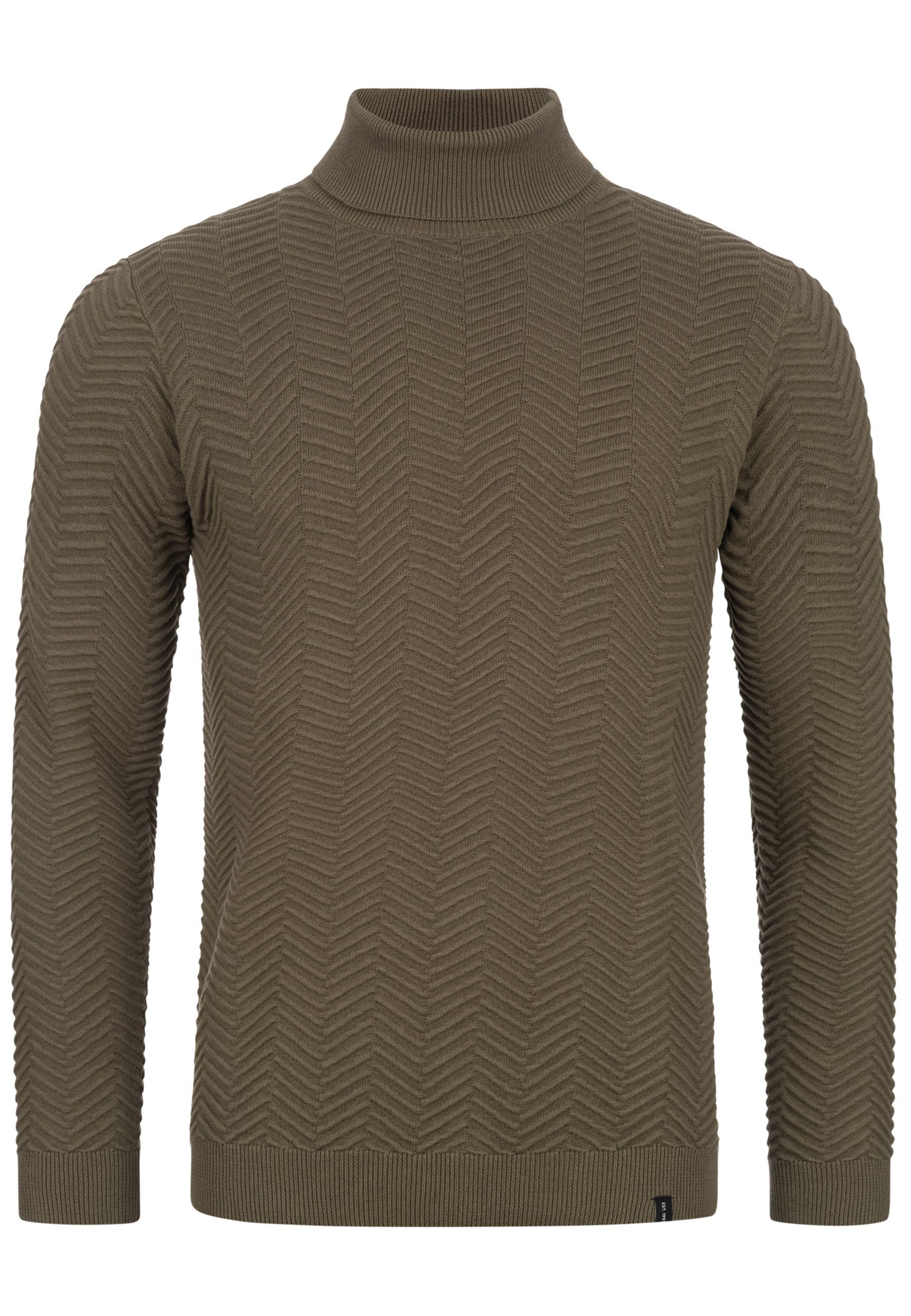 Indicode Rollkragenpullover Herren Saini Strickpullover Herrenpullover günstig online kaufen