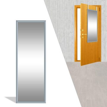 DRULINE Wandspiegel DRULINE Türspiegel - Wandspiegel - Spiegel - Grau - B/H ca. 34x94 cm (1-St), mit abnehmbaren Haken