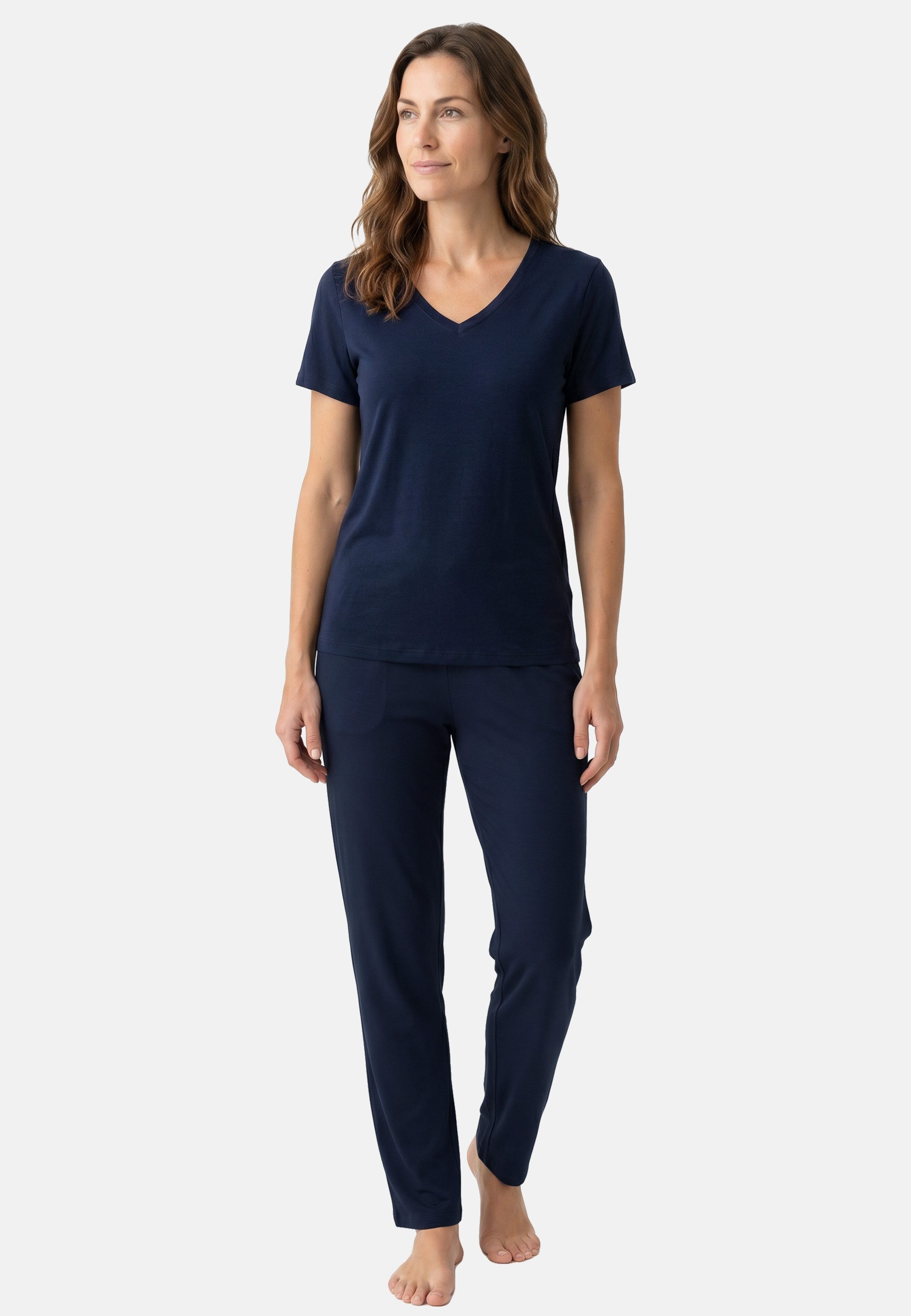 Hanro Pyjama Sleep & Lounge (Set, 2 tlg) Schlafanzug - Baumwolle - Atmungsaktiv