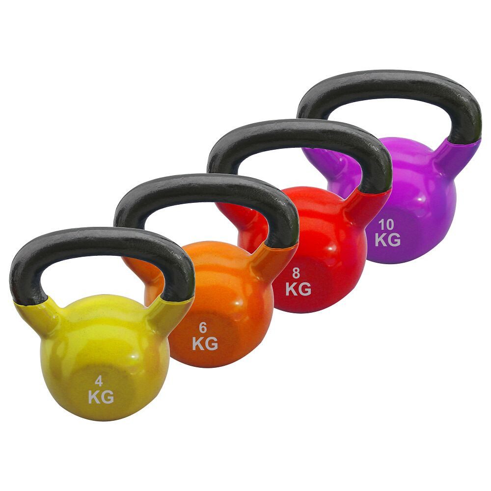 Sport-Thieme Kettlebell Kettlebell-Set Vinyl, Für das Kraft-, Beweglichkeits- und Koordinationstraining